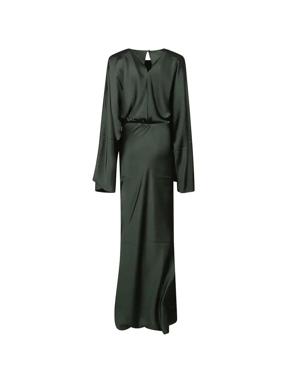 Norma Kamali Reverse Obie long-sleeved maxi dress - Green - 画像2