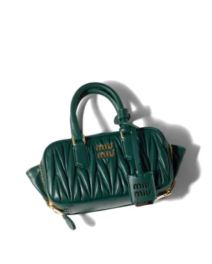 Miu Miu Arcadie matelassé nappa leather mini-bag - Green - サムネイル4