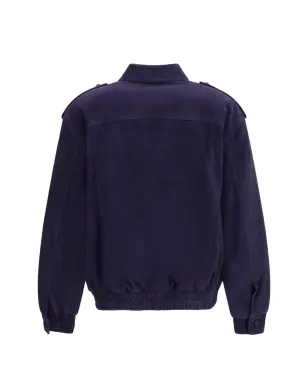 Blazé Milano チャーリーエポレット付きボンバー ジャケット ブルー - サムネイル2