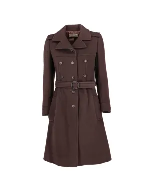 Courrèges Pre-Owned シングルブレストコート ブラウン - サムネイル1