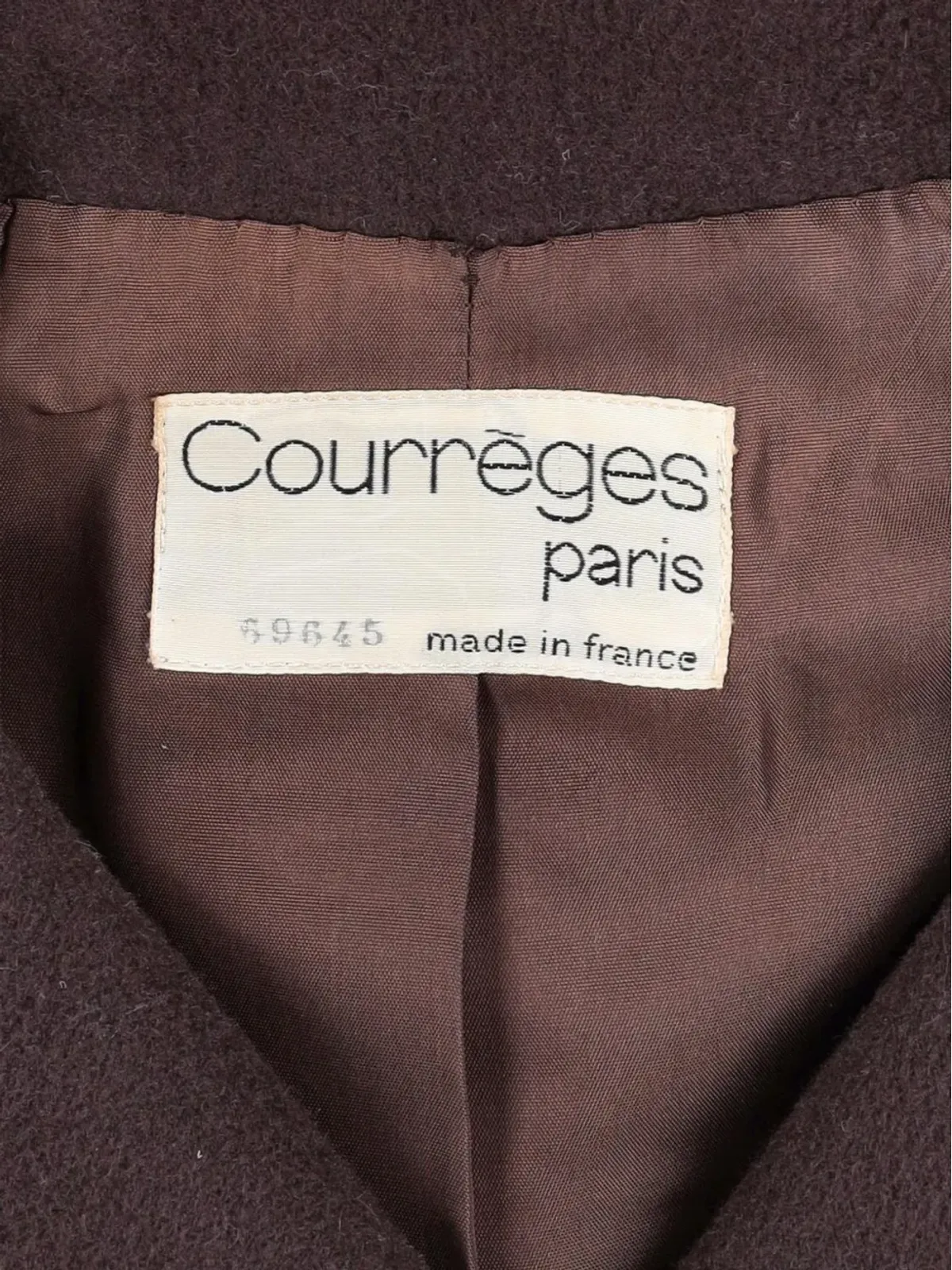 Courrèges Pre-Owned シングルブレストコート ブラウン - 画像5