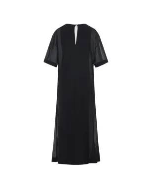 Carven ドレープミディドレス - ブラック - サムネイル2