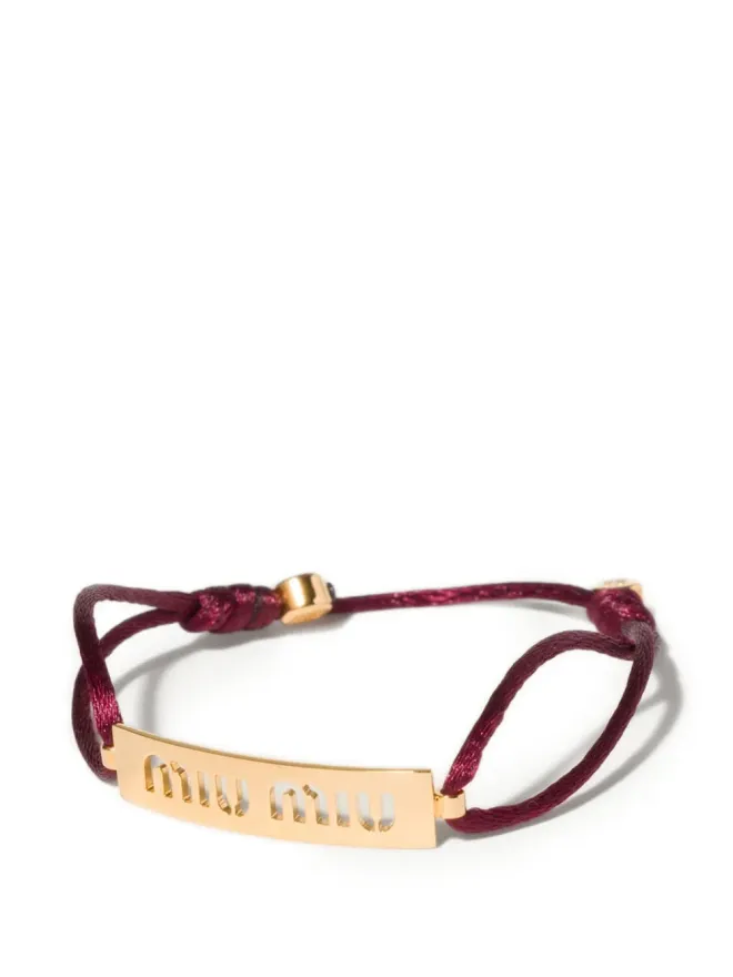 Miu Miu Miu Miu メタルとコード ブレスレットの商品画像