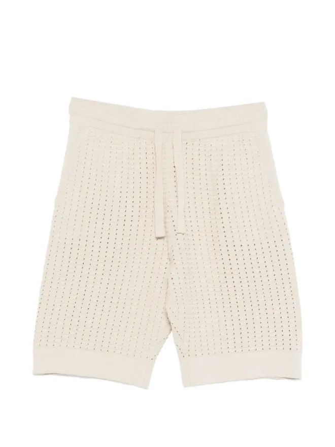 Paolo Pecora Paolo Pecora オープンニット・ドローストリングショーツの商品画像