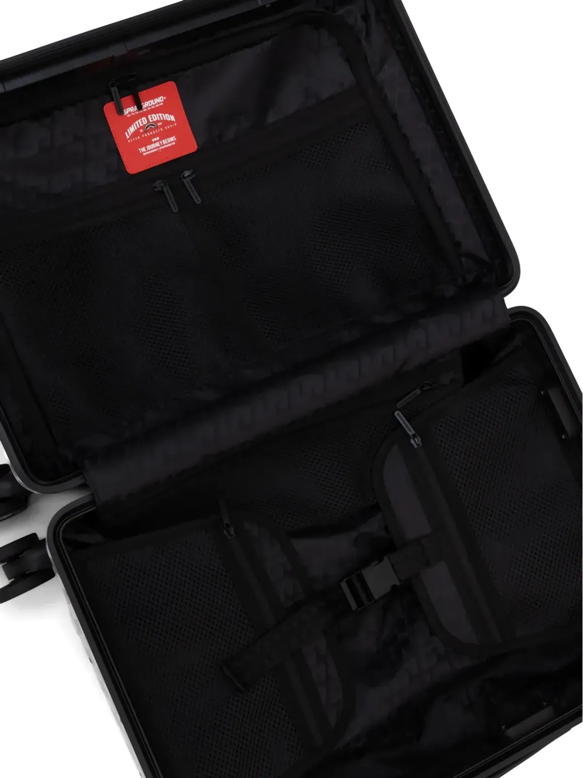 Sprayground Storm Fade チェッカーボードシャーク ラゲージ - 画像5