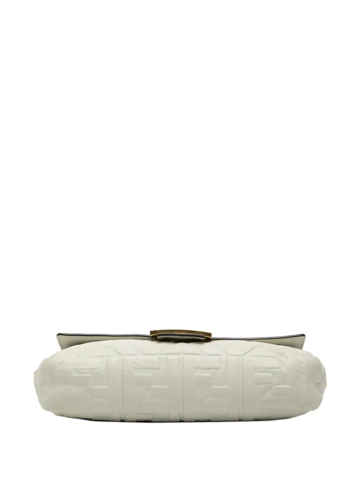 Fendi Pre-Owned Zucca エンボスレザー バゲットサッチェル - 画像4