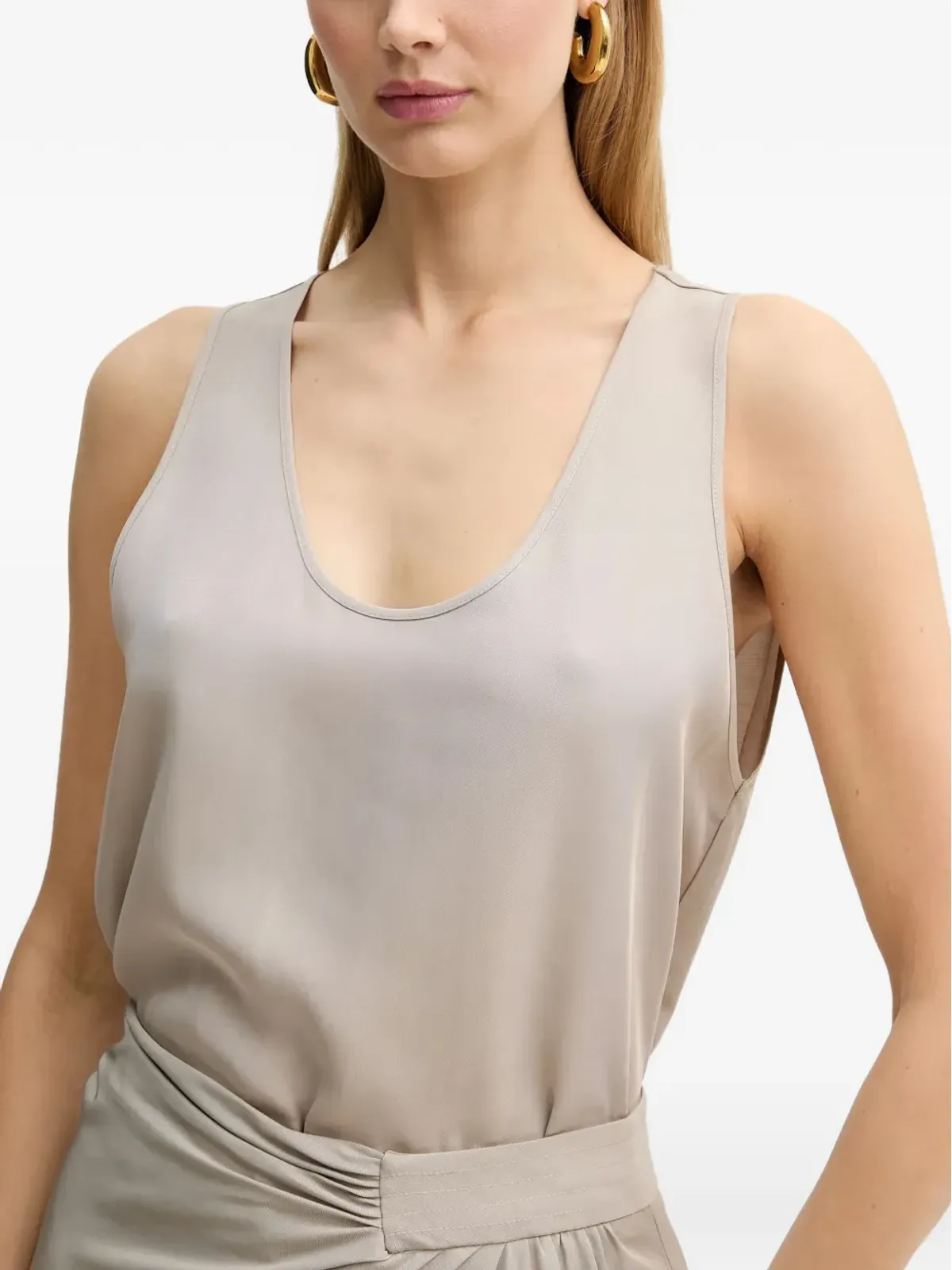 SIMONA CORSELLINI スクープネックベスト - 画像4