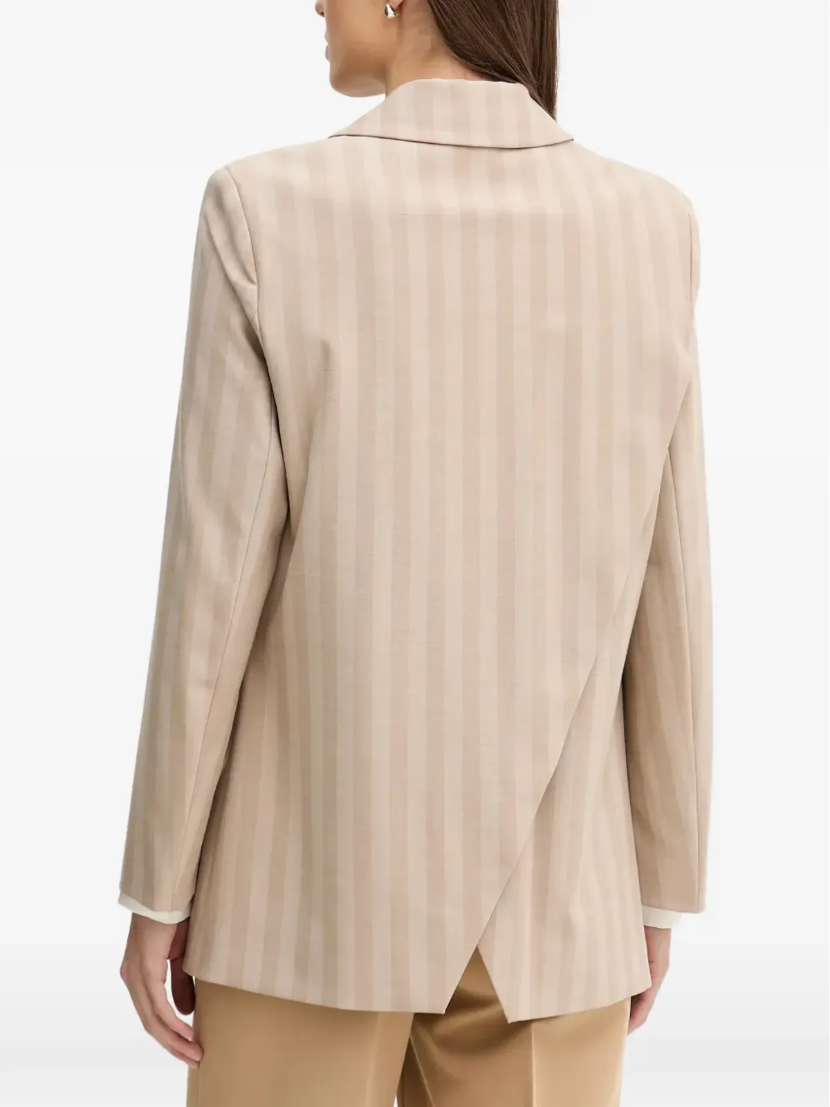 Sisley ストライプ ダブルブレスト ブレザー - 画像3