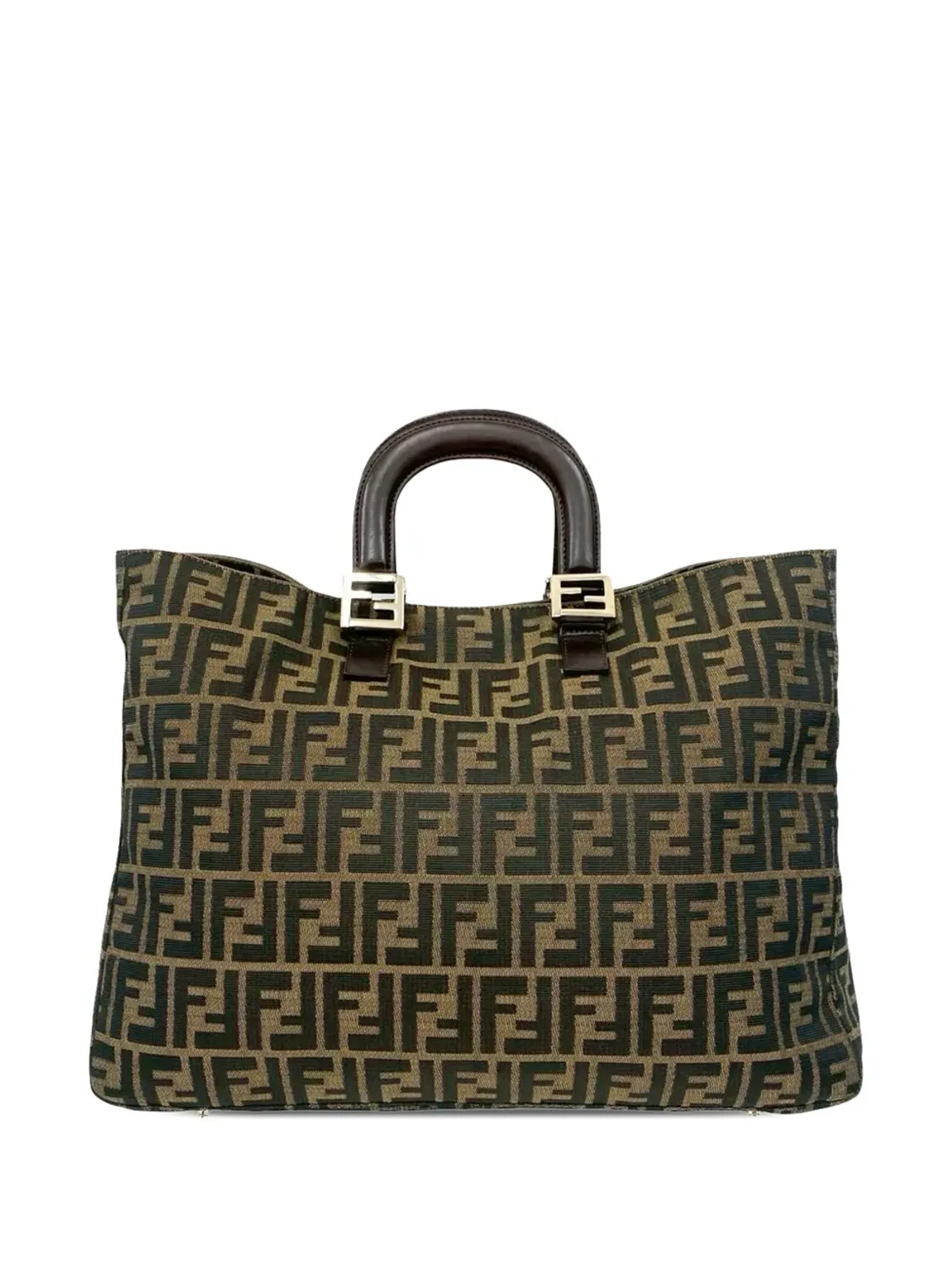 Fendi Pre-Owned Zucca Canvas Twins トートバッグ - 画像1