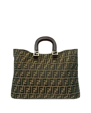 Fendi Pre-Owned Zucca Canvas Twins トートバッグ - サムネイル1