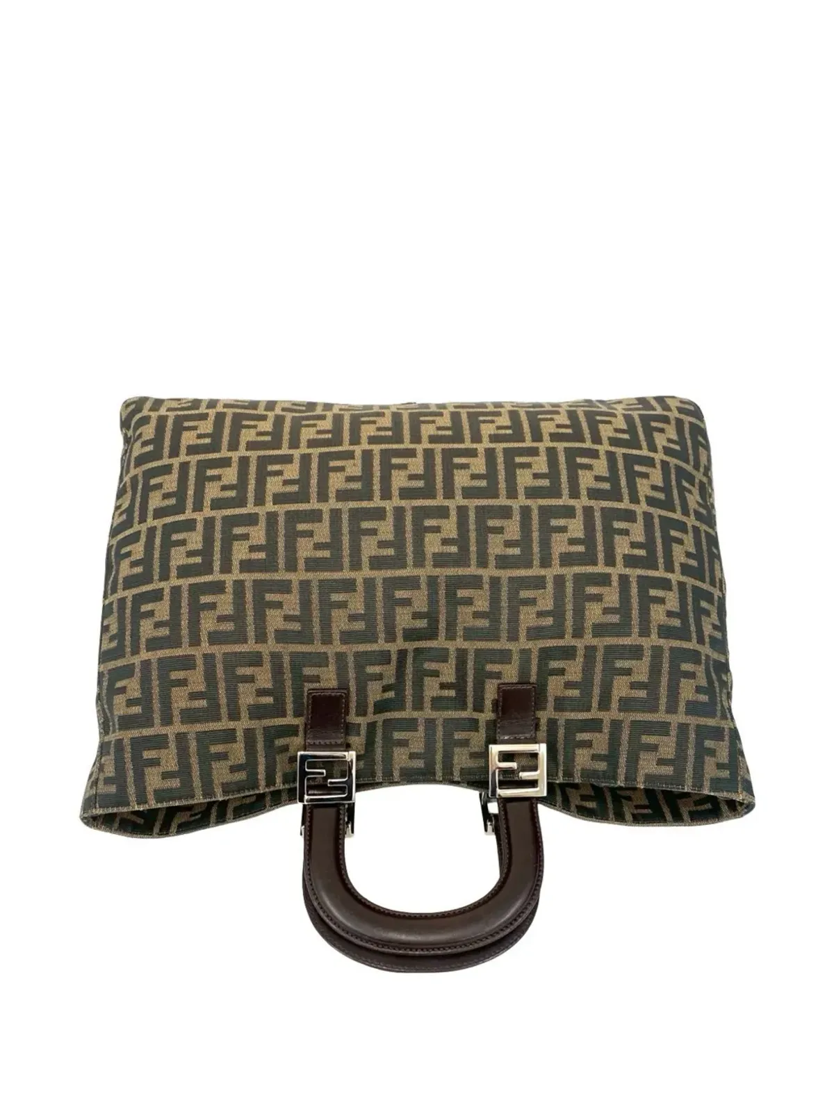 Fendi Pre-Owned Zucca Canvas Twins トートバッグ - 画像2