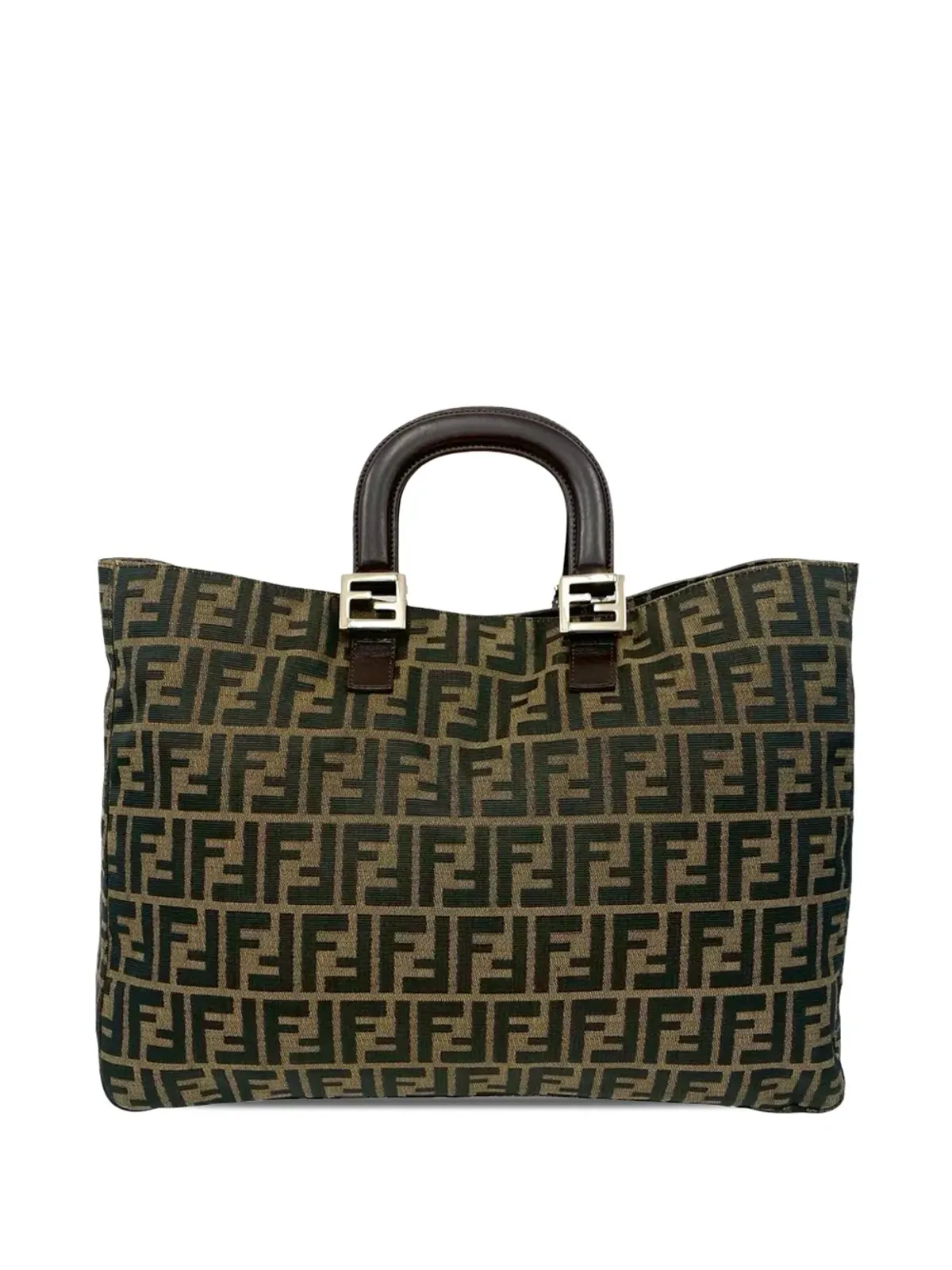 Fendi Pre-Owned Zucca Canvas Twins トートバッグ - 画像3