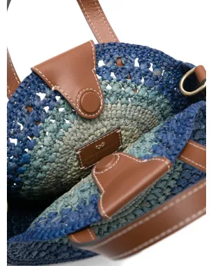 Anya Hindmarch 小さめ Round Bow ラフィア トートバッグ - サムネイル5