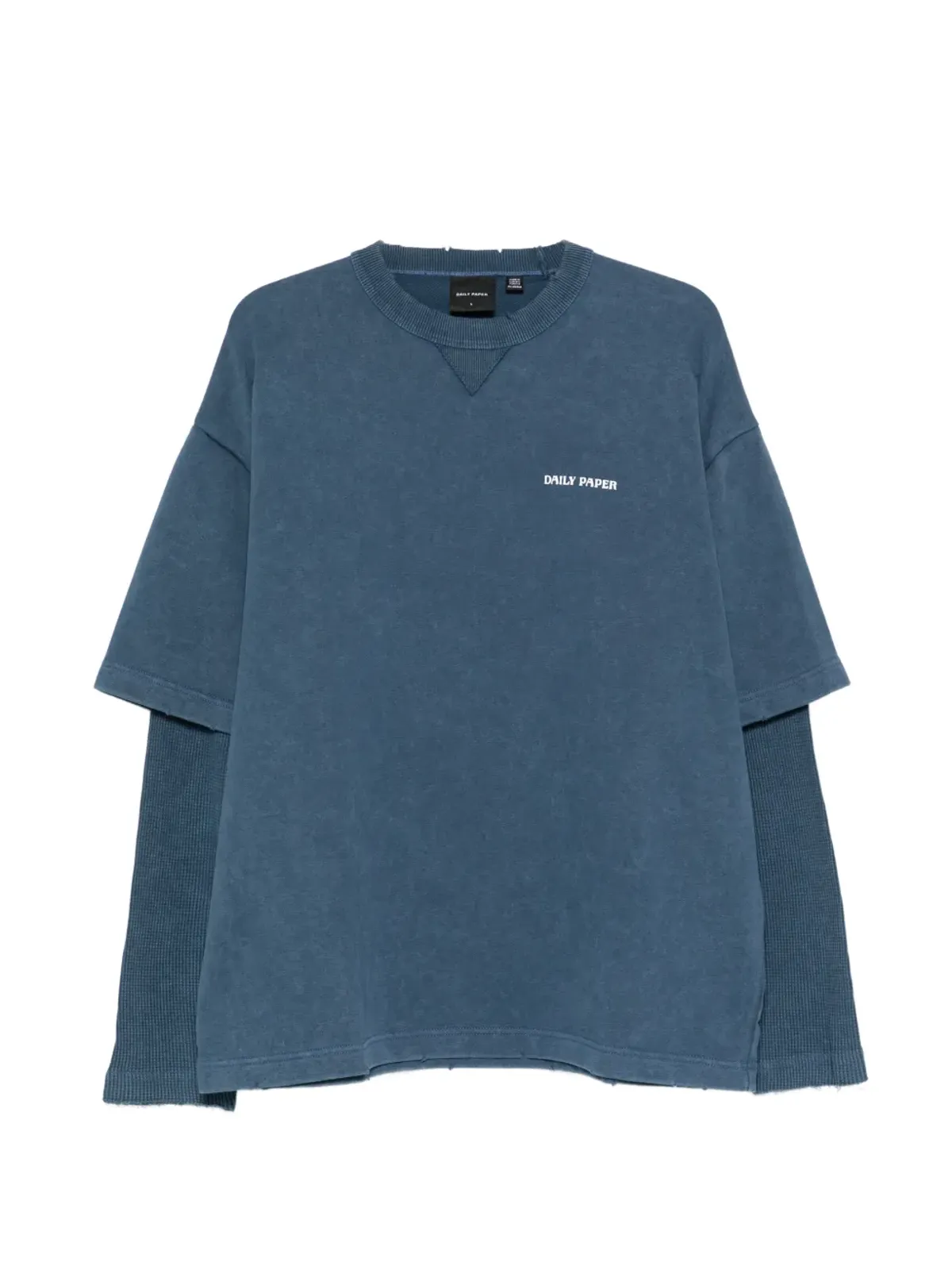 Daily Paper Vネック レイヤード Tシャツ - 画像1