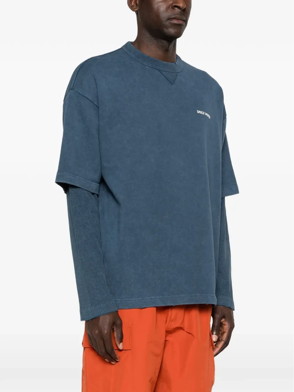 Daily Paper Vネック レイヤード Tシャツ - 画像3