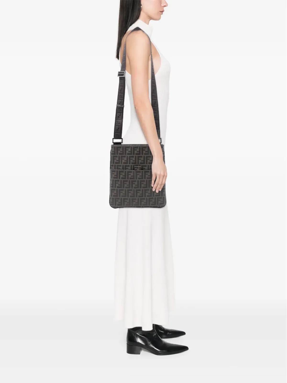 Fendi Pre-Owned Zucca Spalmati クロスボディバッグ - 画像2