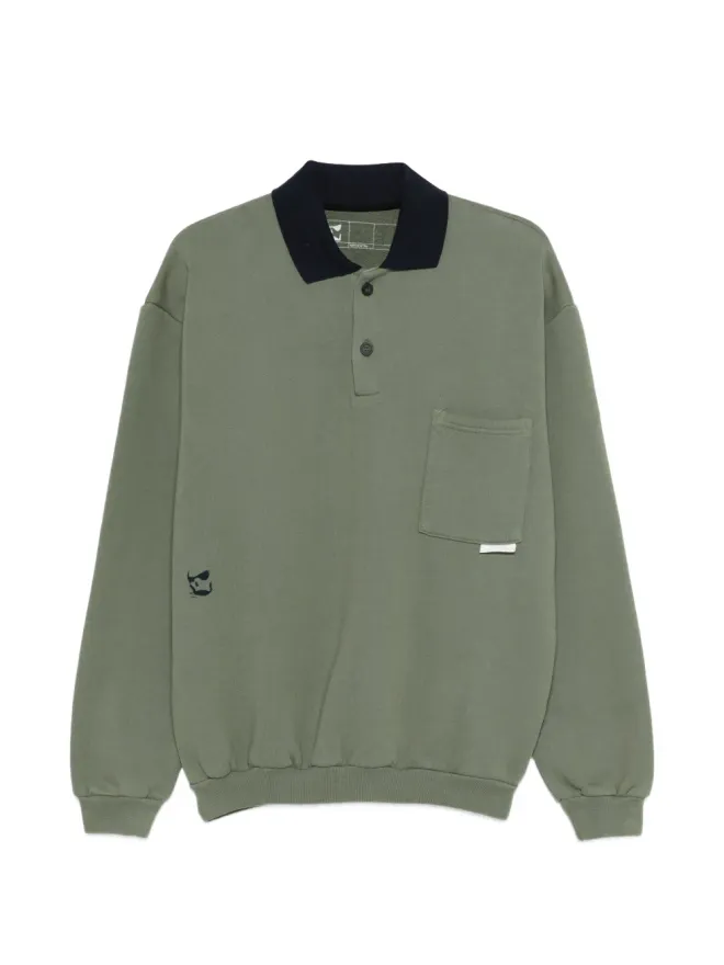 GR10K GR10K 胸ポケット付きボタン留めポロシャツ - Greenの商品画像