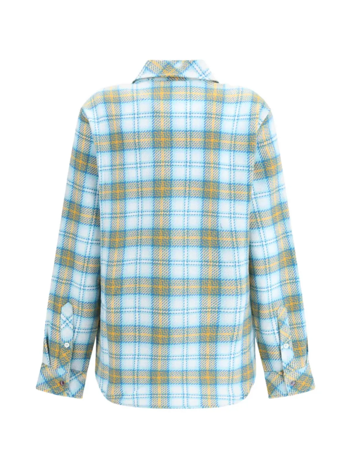 GOD'S TRUE CASHMERE フリーダム カシミヤ シャツ ブルー - 画像2