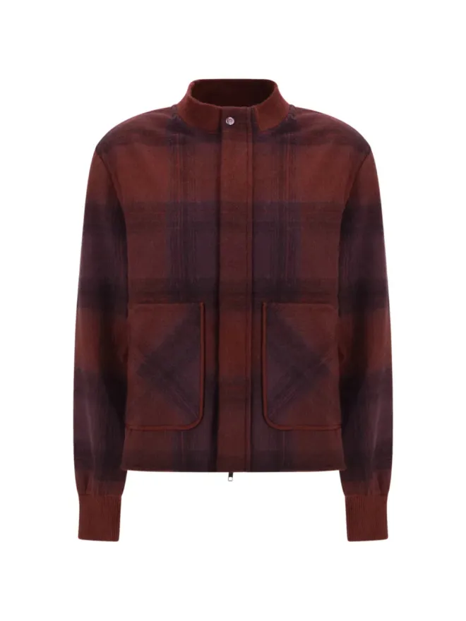 GOD'S TRUE CASHMERE GOD'S TRUE CASHMERE グラドティュード plaidジャケット - Brownの商品画像