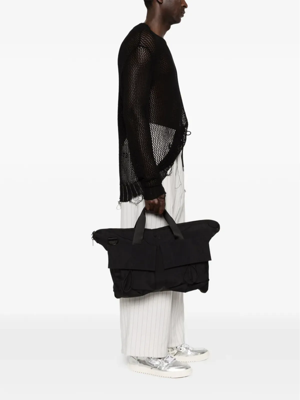 Y-3 ロゴパッチ トートバッグ - 画像2