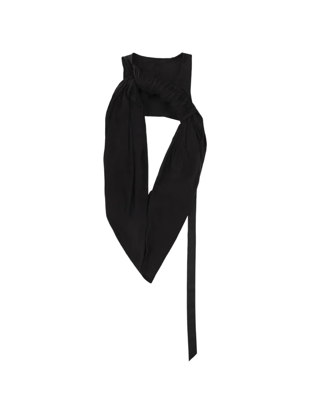 Rick Owens DRKSHDW ノースリーブ ギャザードディテール タンクトップ - 画像1
