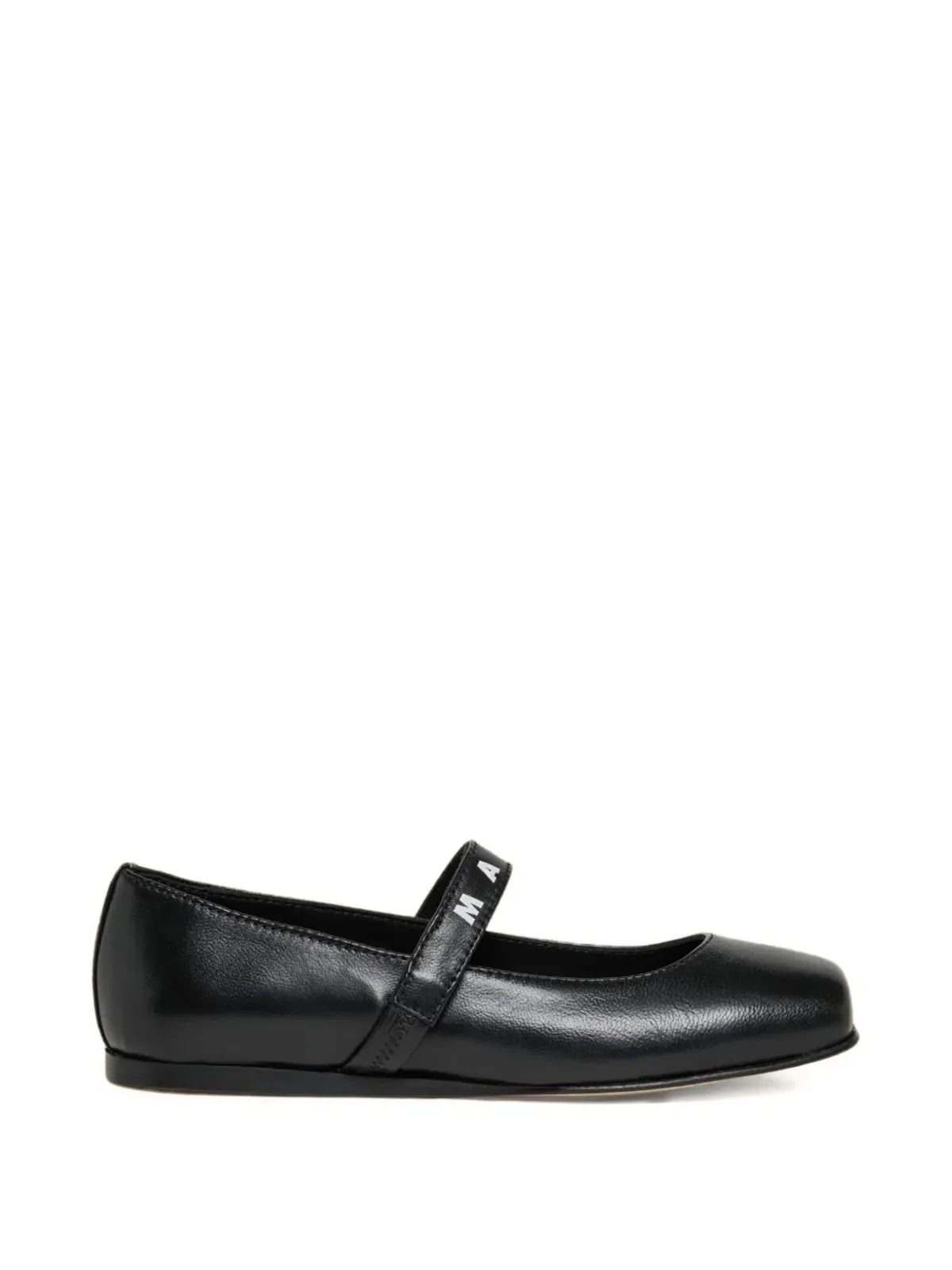 Marni Kids 黒革のメアリジェーン - 画像2