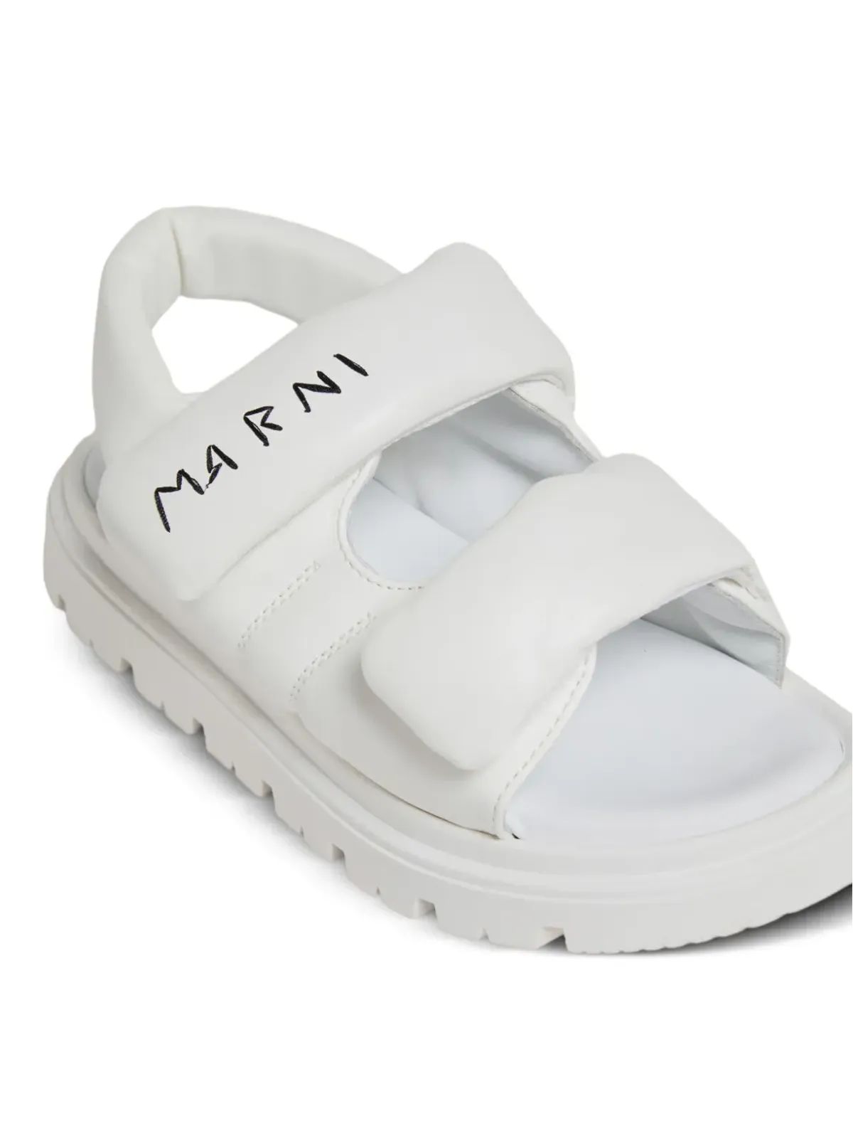Marni Kids パッド入りロゴスニーカー - 画像4