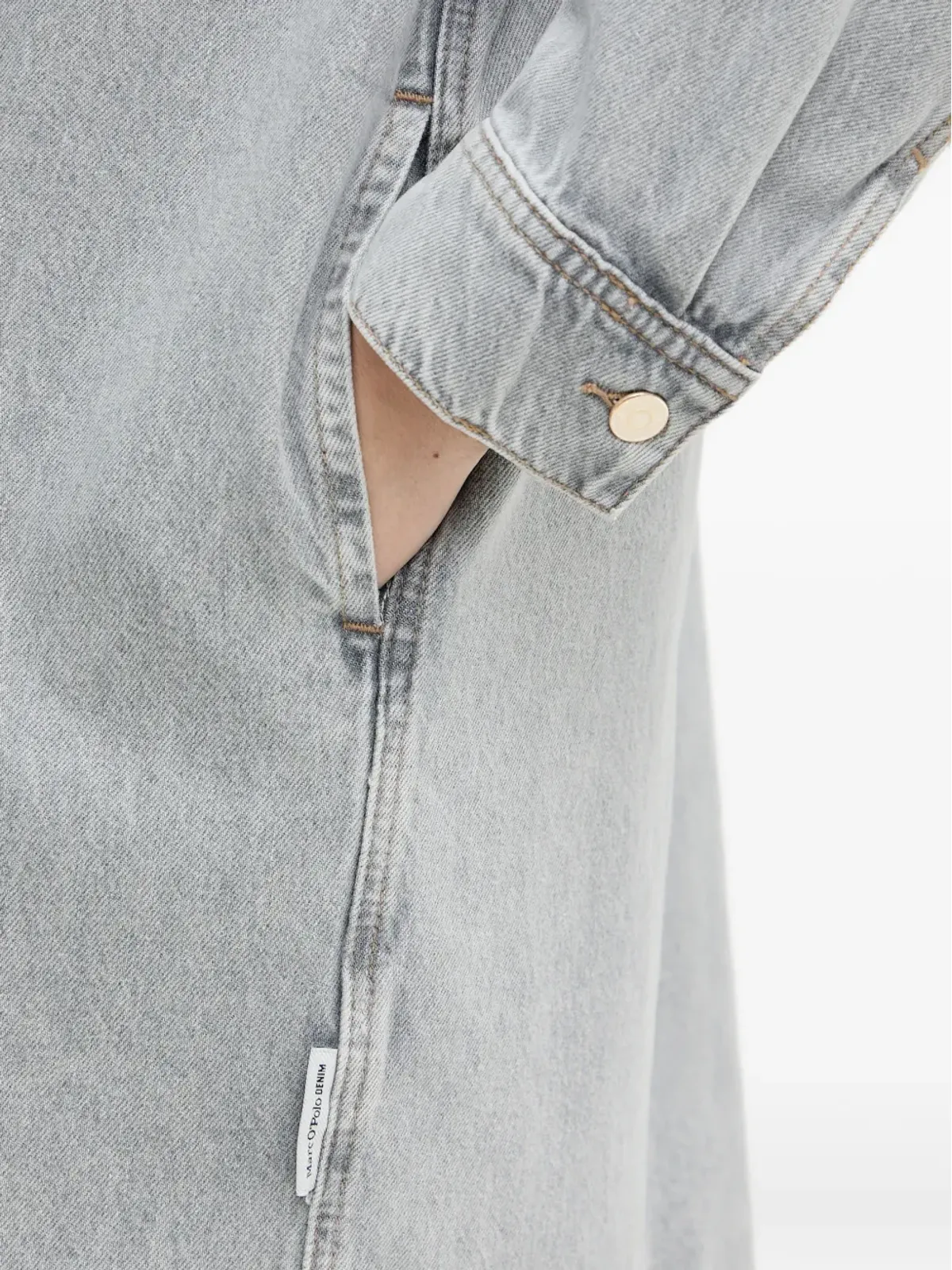Marc O'Polo ボタン付きミニシャツドレス - 画像5