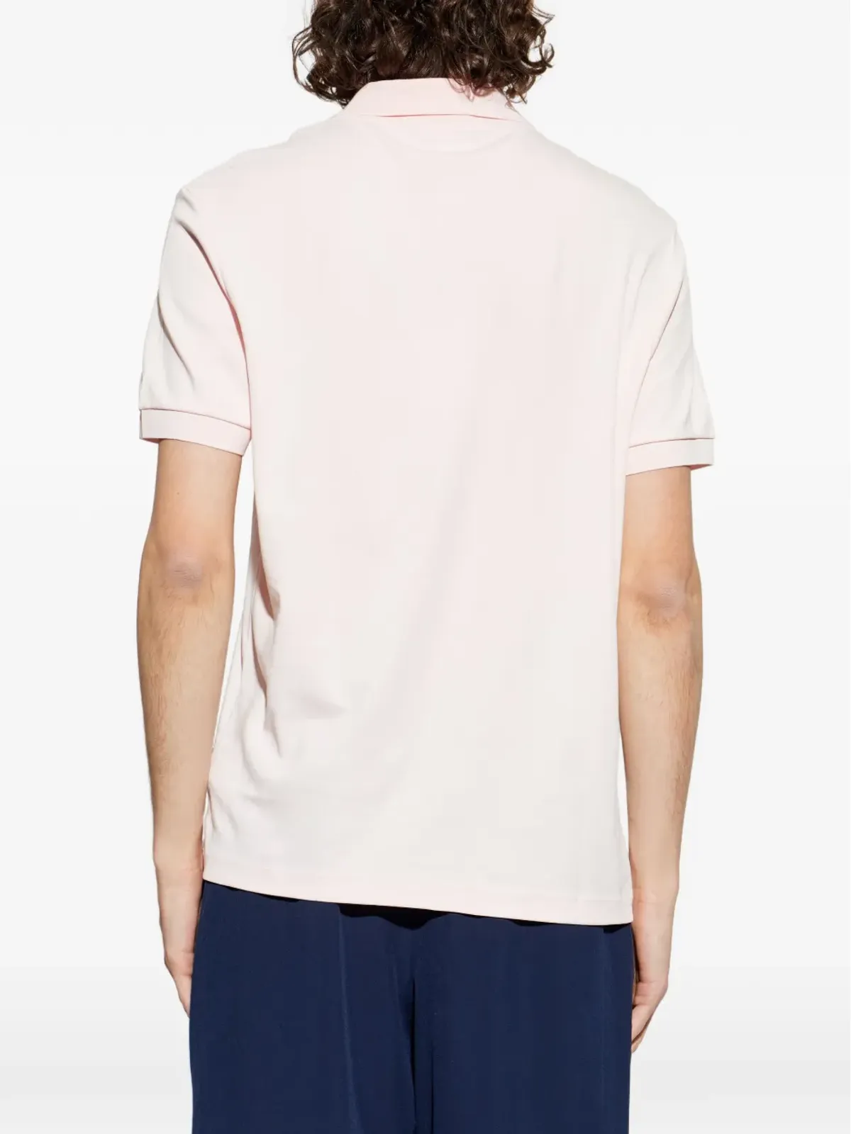 Lacoste 半袖ロゴポロシャツ ピンク - 画像4