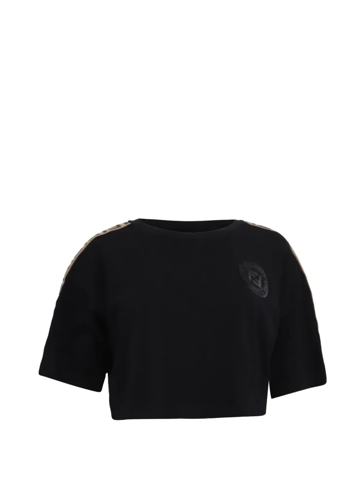 Fendi Pre-Owned Fendirama クロップドTシャツ - 画像1