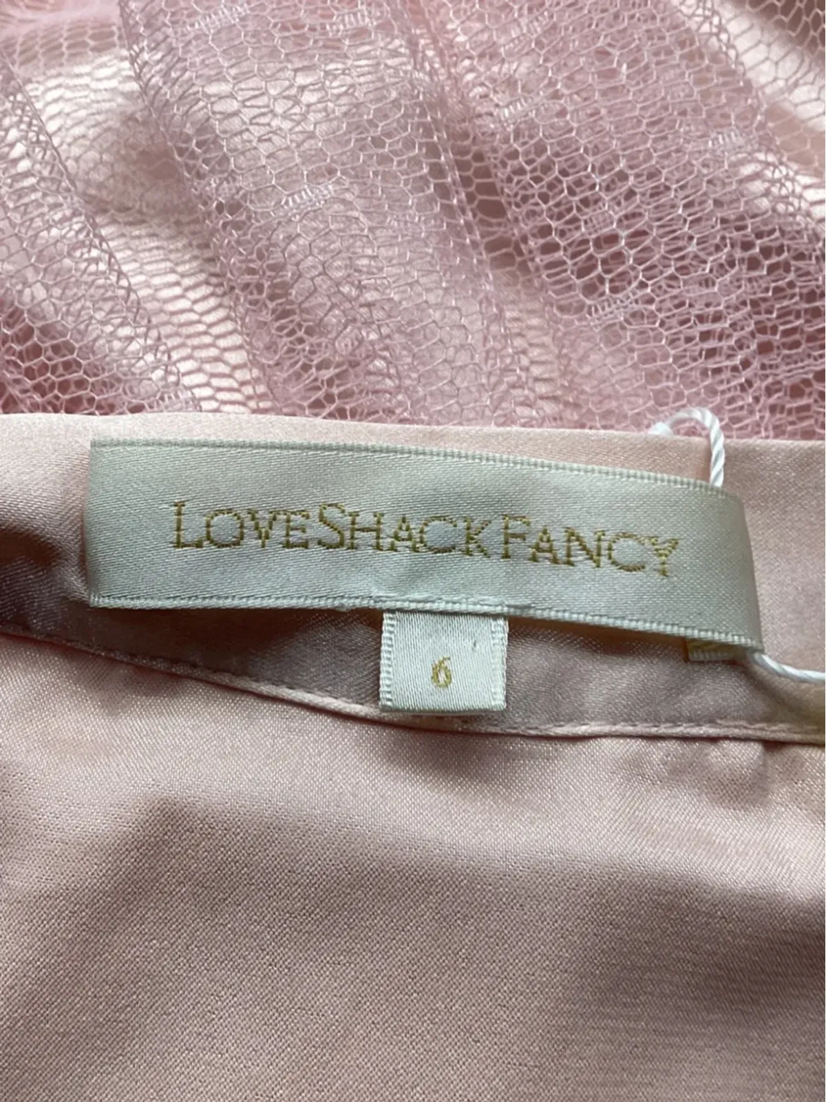 LoveShackFancy スイスドットティアードスカート - ピンク - 画像4