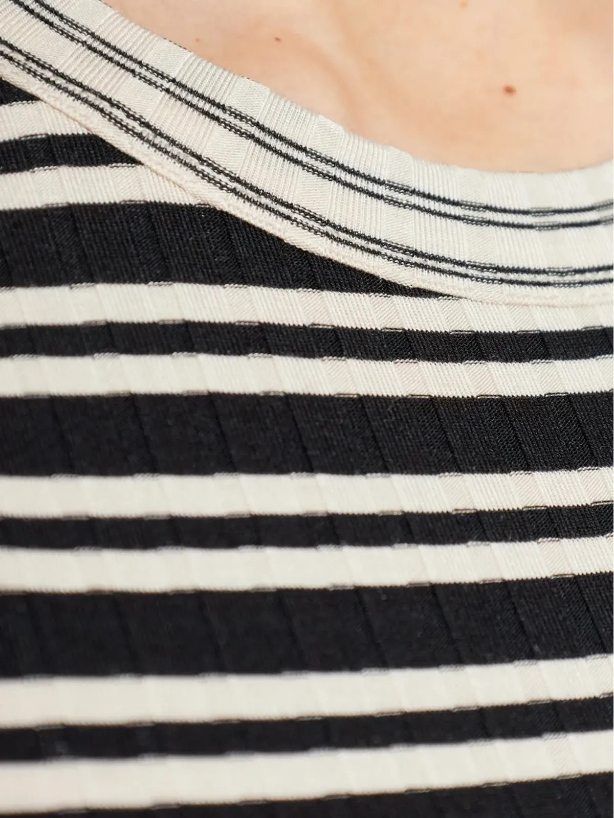 rag & bone ストライプ柄リブ Tシャツ - 画像5
