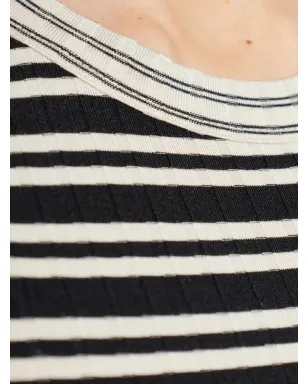 rag & bone ストライプ柄リブ Tシャツ - サムネイル5