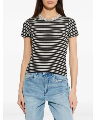 rag & bone ストライプ柄リブ Tシャツ - サムネイル3