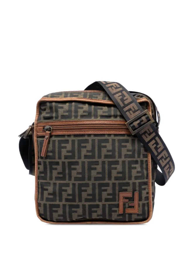 Fendi Pre-Owned Fendi Pre-Owned Zucca Canvas クロスボディバッグ ブラウンの商品画像