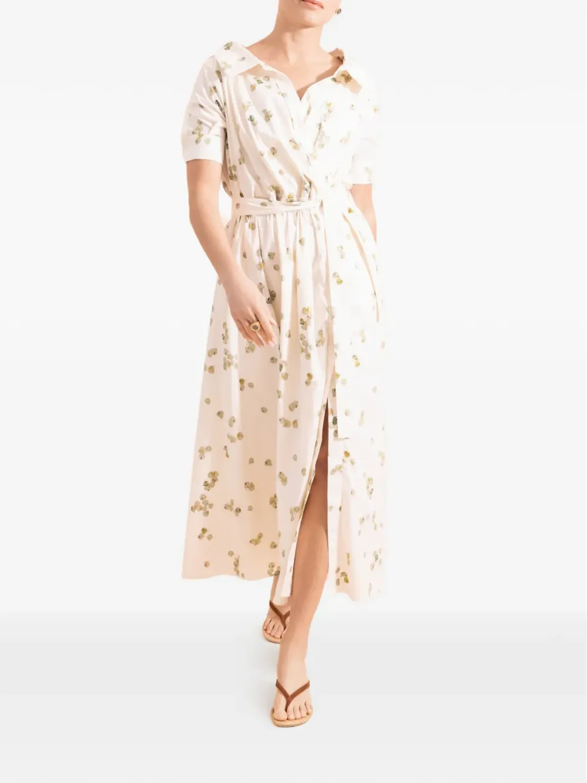 Altuzarra リディア 花柄ベルト付きドレス - 画像2