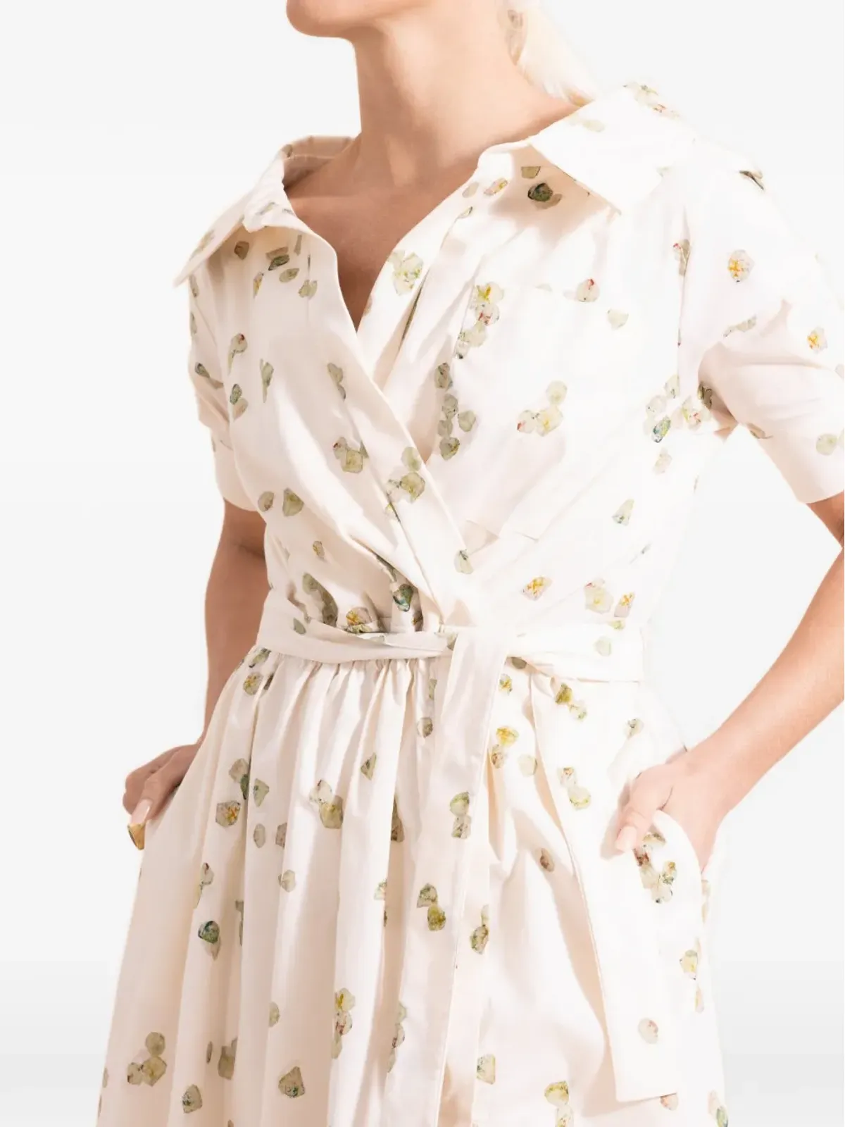 Altuzarra リディア 花柄ベルト付きドレス - 画像4