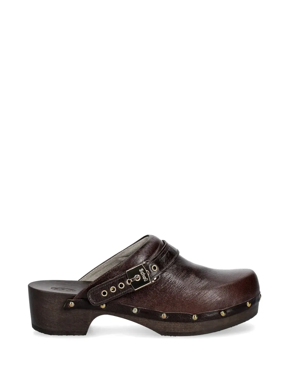 Scholl スタッズ付きバックルクロッグ - 画像1