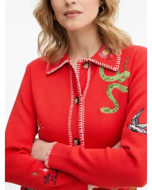 NEVER FULLY DRESSED Mystical embroidered cardigan - サムネイル4