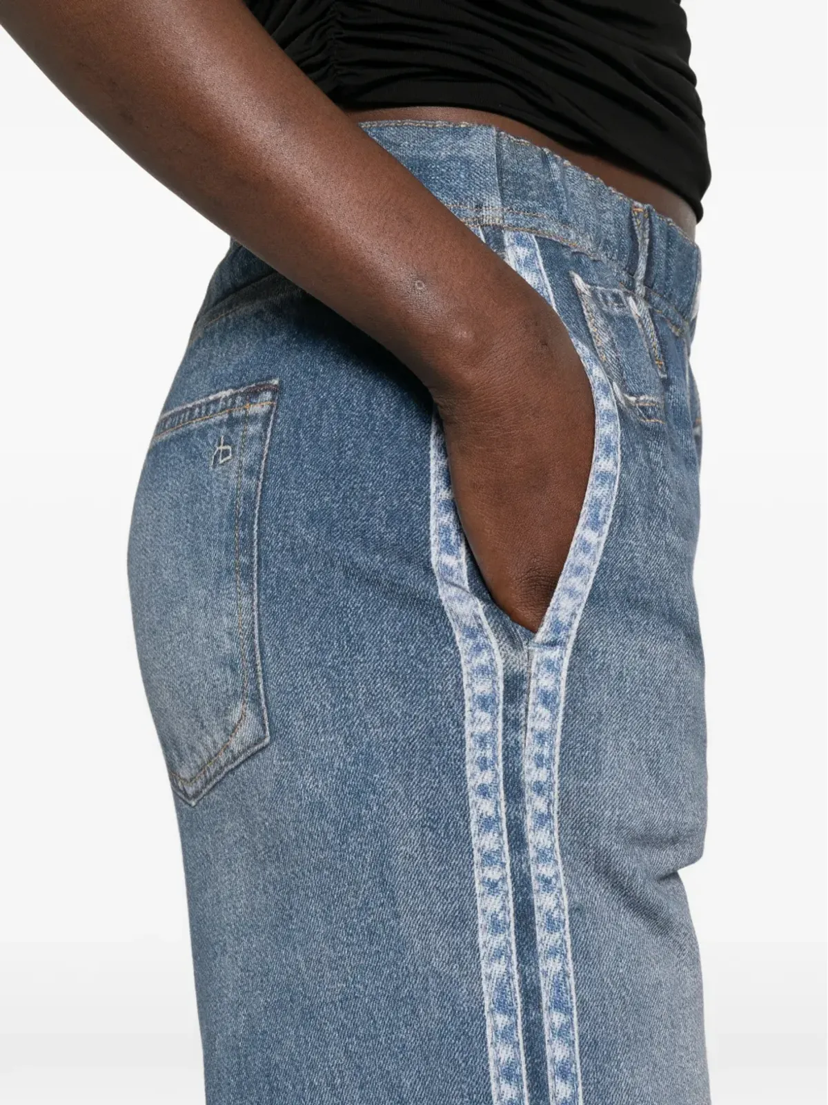 rag & bone デニムプリント トラックパンツ - 画像5
