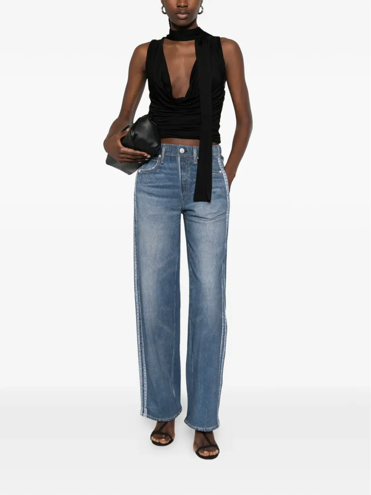 rag & bone デニムプリント トラックパンツ - 画像2