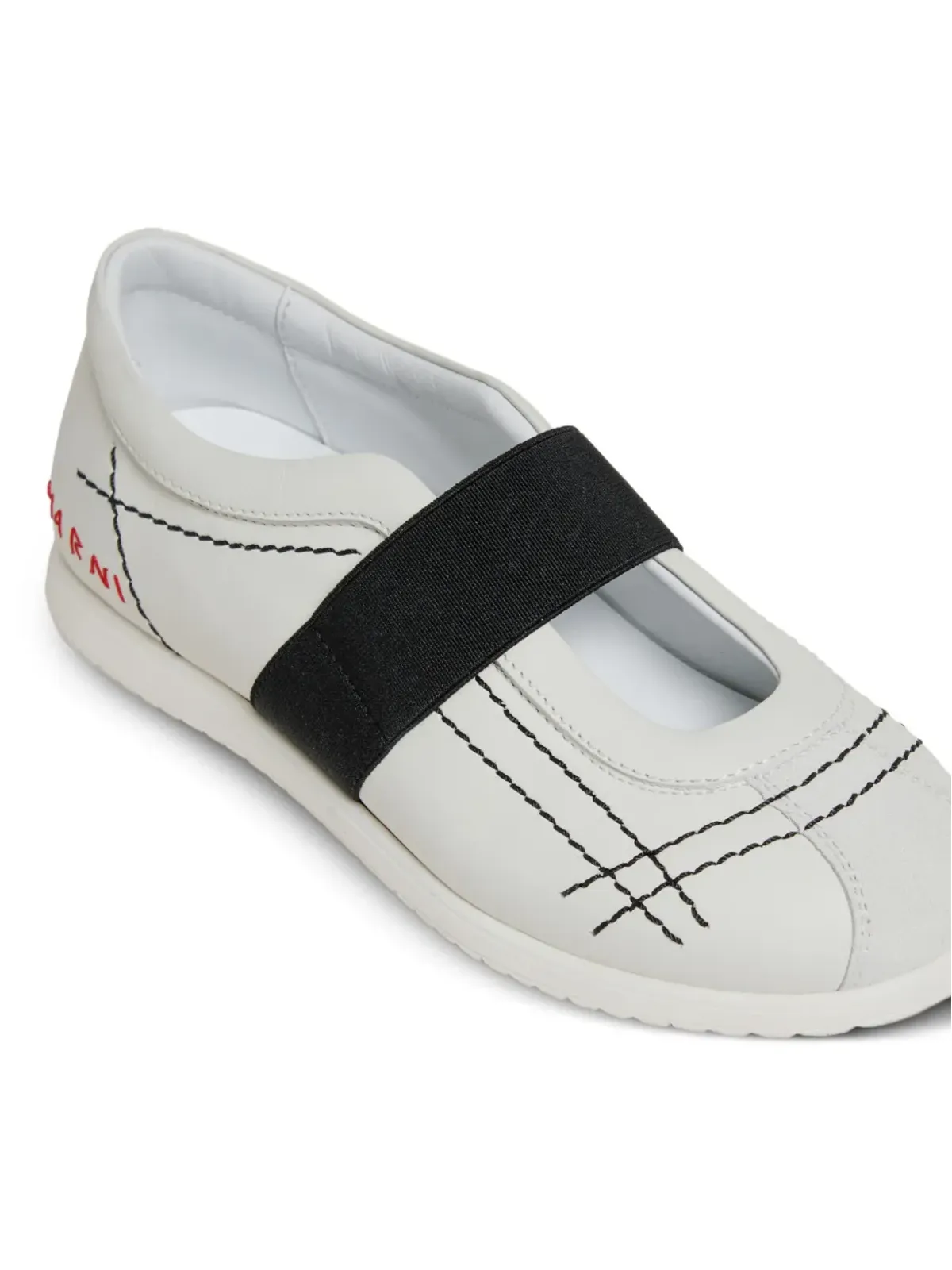 Marni Kids ステッチングスニーカー - 画像4