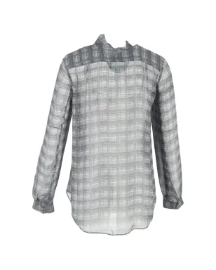 Theory checked shirt - Grey - サムネイル2