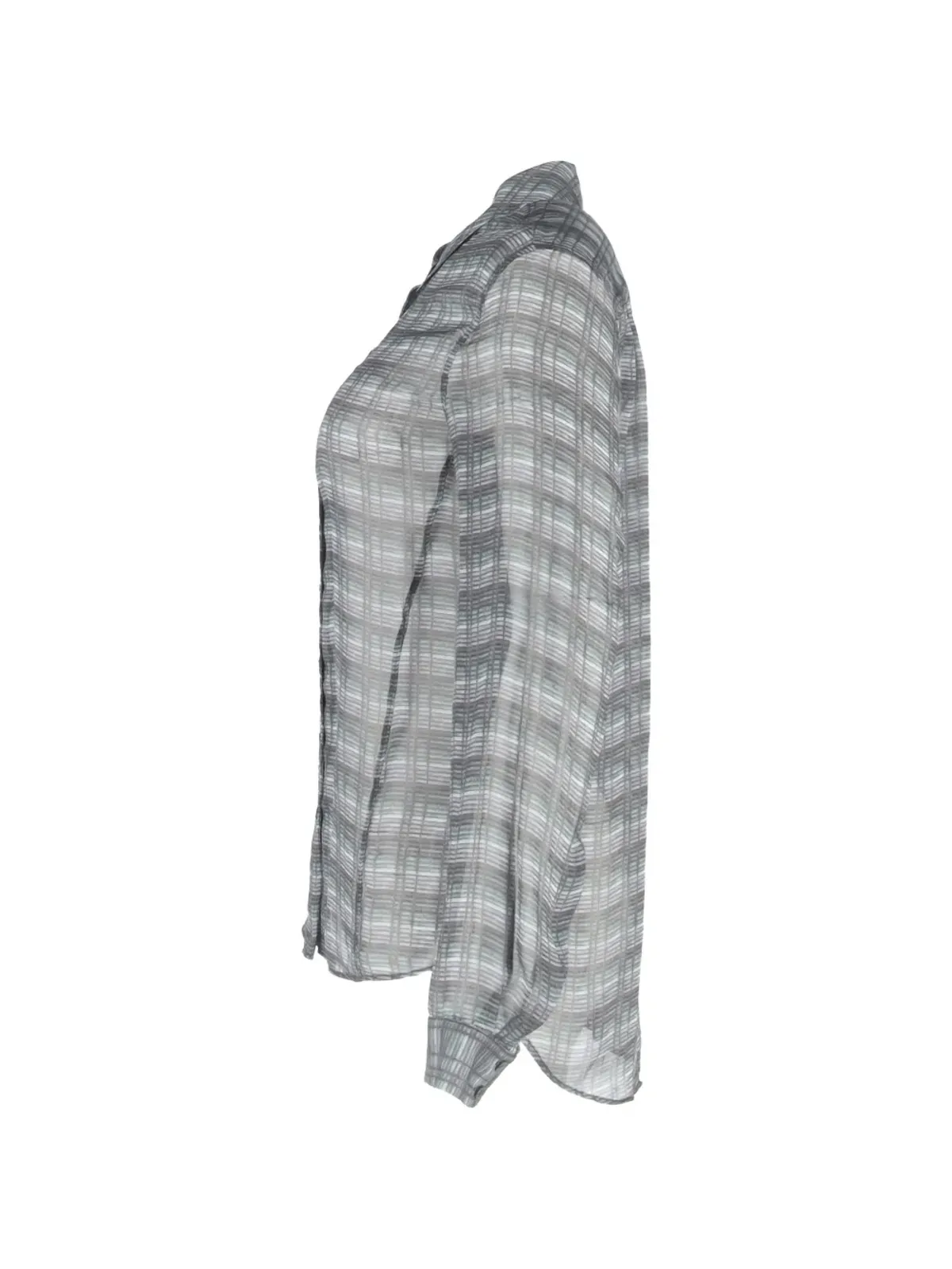 Theory checked shirt - Grey - 画像3