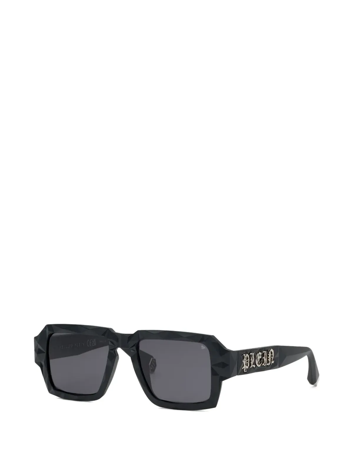 Philipp Plein Eyewear Matrix ダイヤモンドカット・スクエア・サングラス - ブラック - 画像2