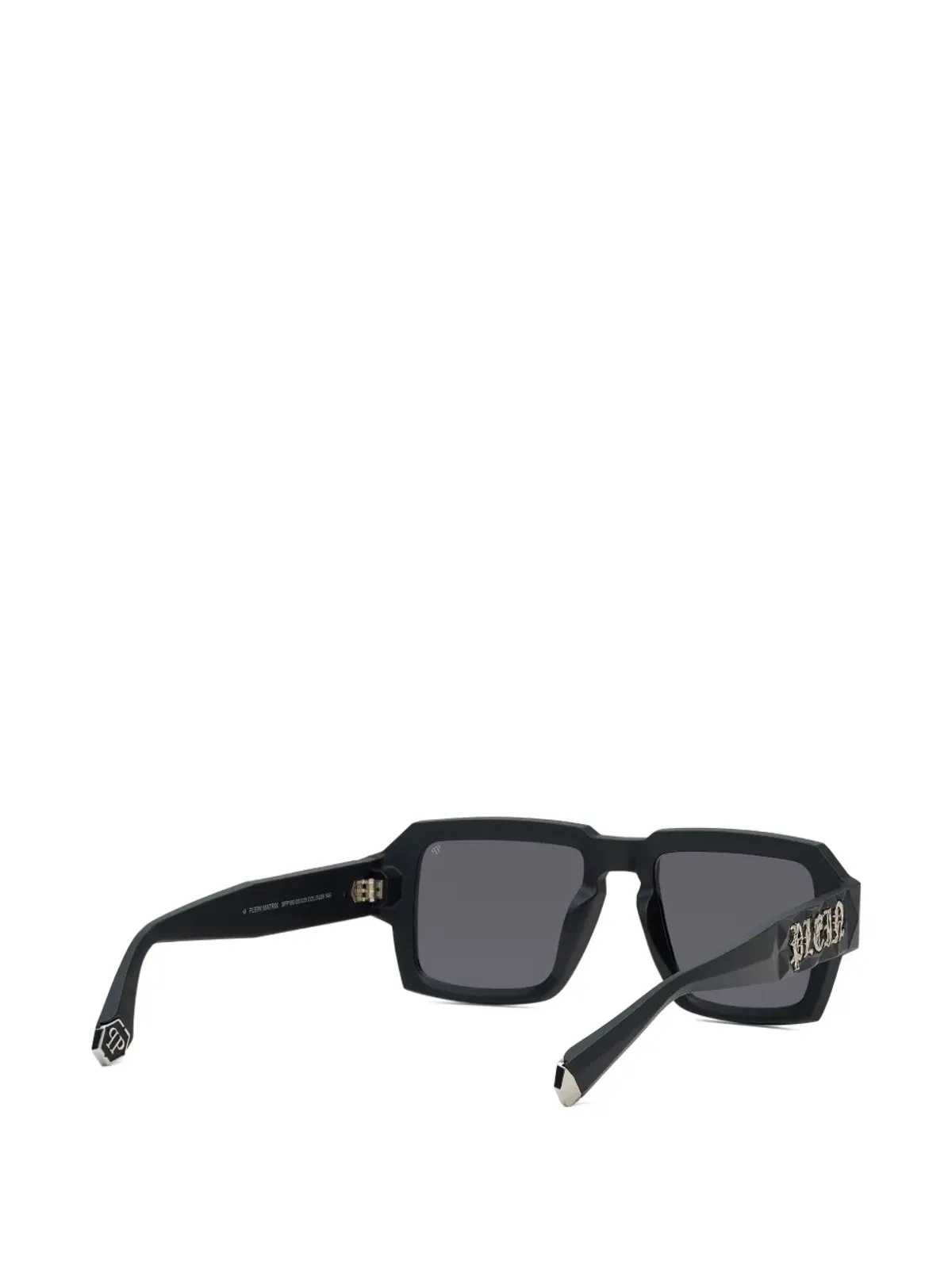 Philipp Plein Eyewear Matrix ダイヤモンドカット・スクエア・サングラス - ブラック - 画像3