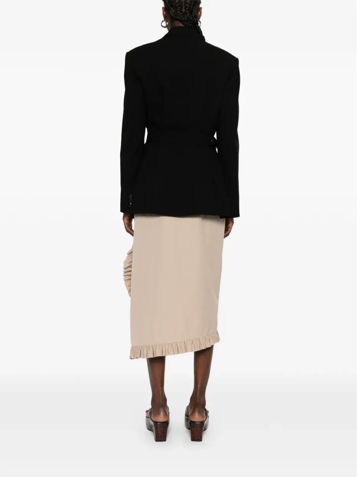 LOEWE バックル付きウールブレザー - 画像4