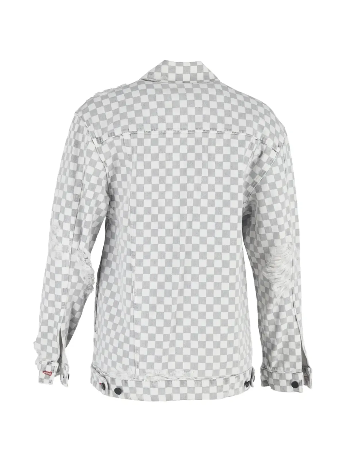 Alexander Wang ビンテージ チェッカーボード柄デニムジャケット - ホワイト - 画像2