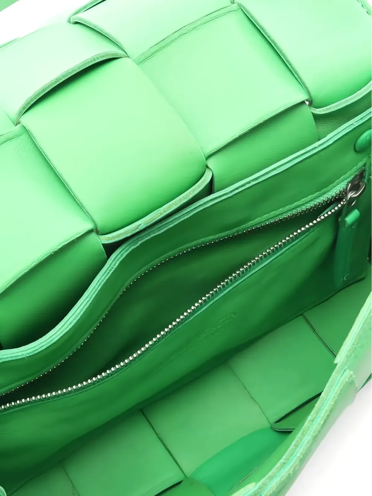 Bottega Veneta ビンテージ 00s maxi Cassette Intrecciato クロスボディバッグ - グリーン - 画像4
