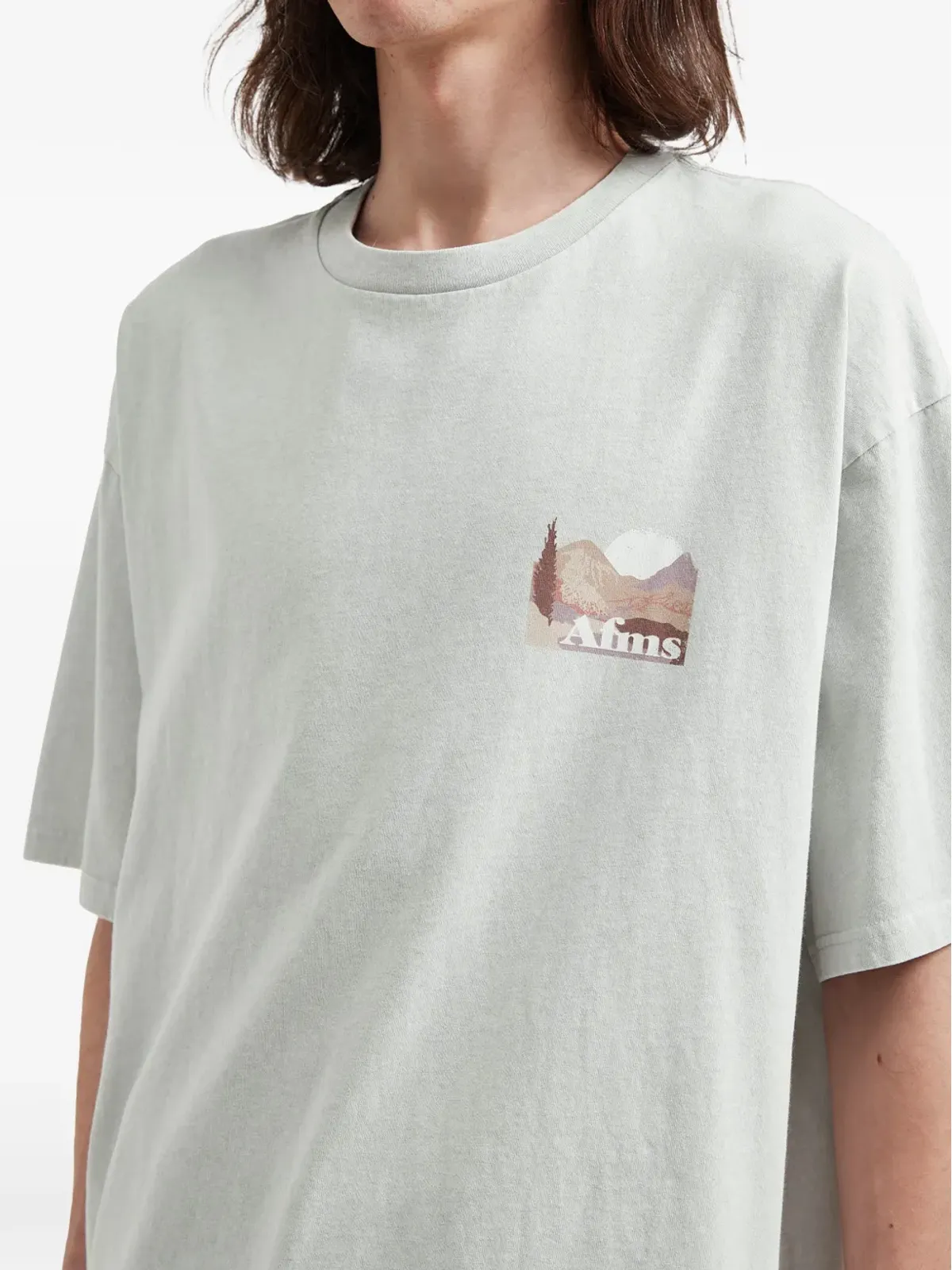 aftermaths グラフィックプリントTシャツ - グレー - 画像5